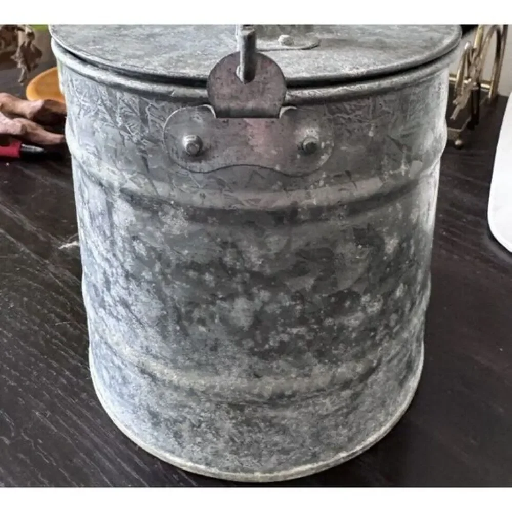 Vintage Bath & Body Works Galvanized 2 Piece Bucket. 5